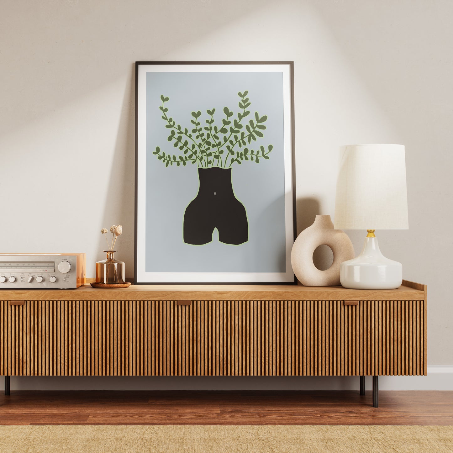 Nude Art Print Illustration