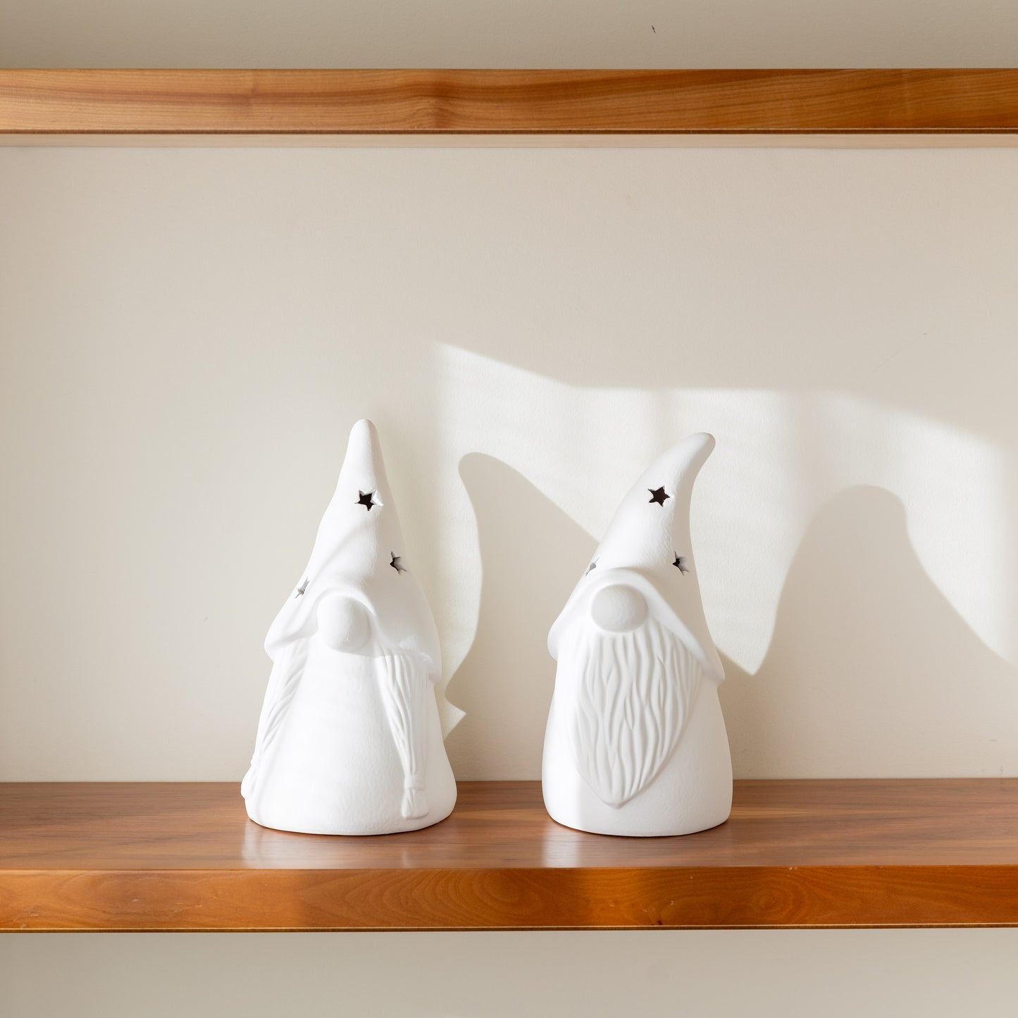 Conjunto de gnomos navideños.