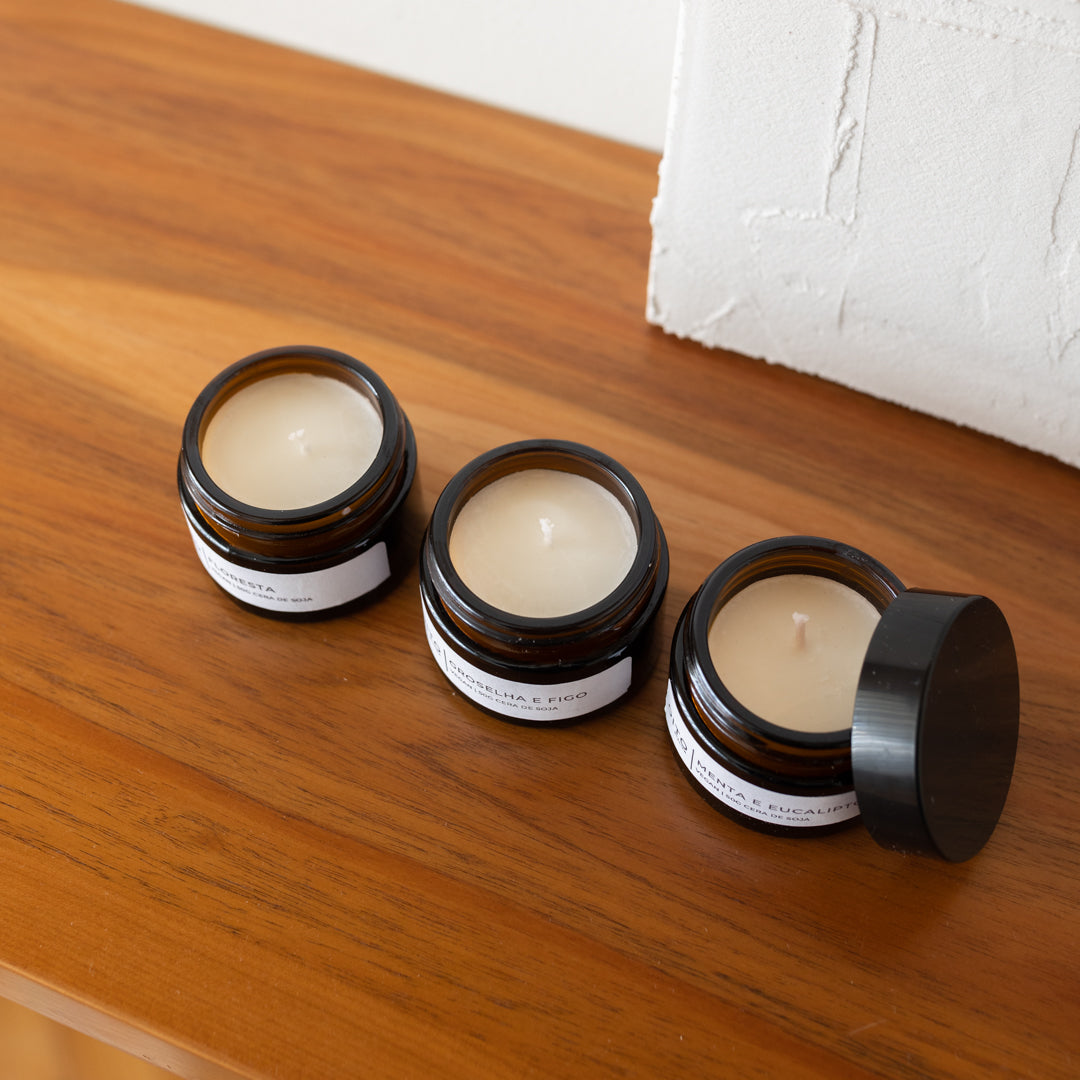 Conjunto de 3 velas